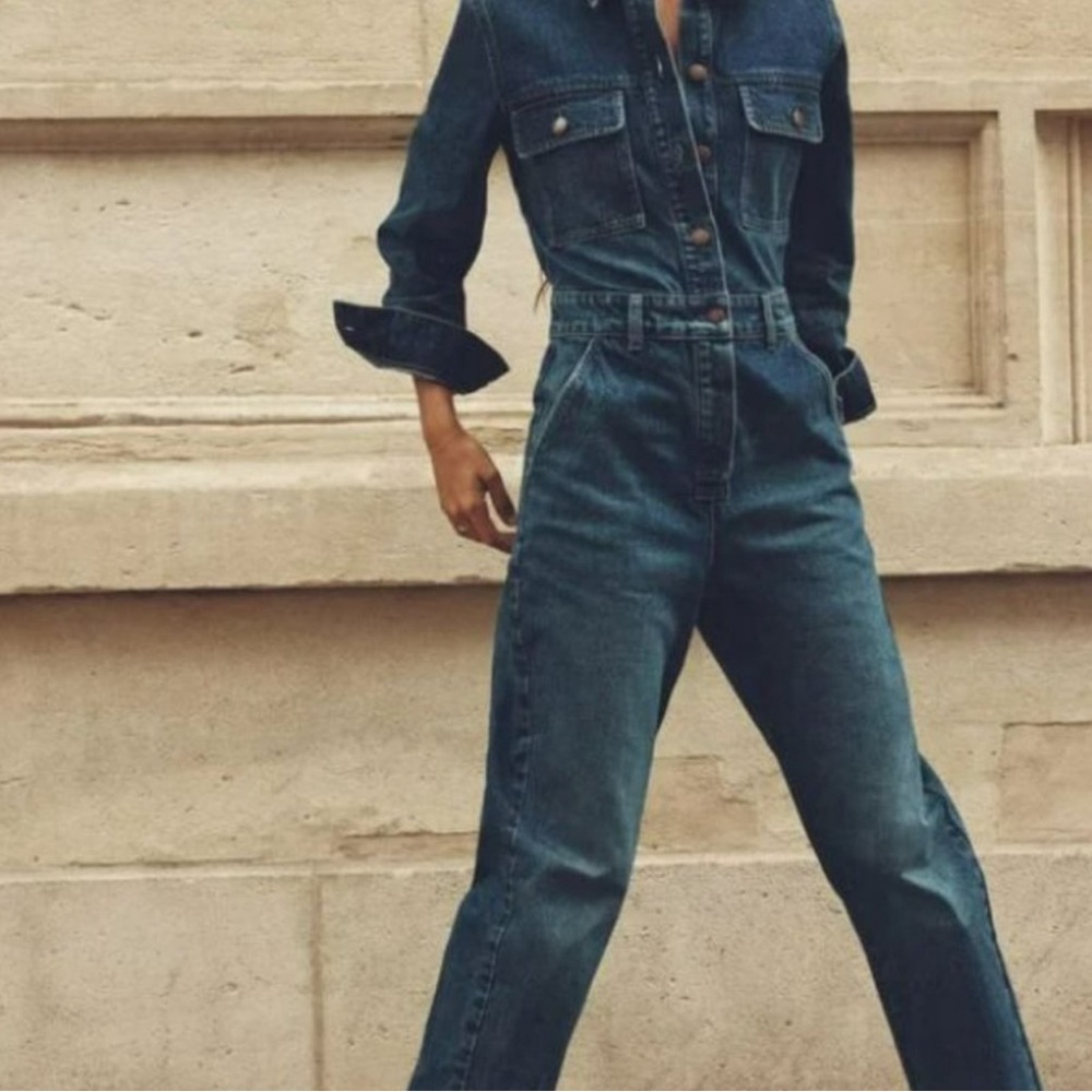 Hot item! Zara denim jumpsuit.